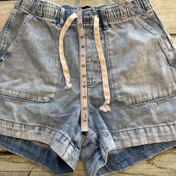 Gap drawstring blue denim jeans shorts. M - Picture 4 of 7